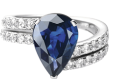 American Wempe Saphire Ring